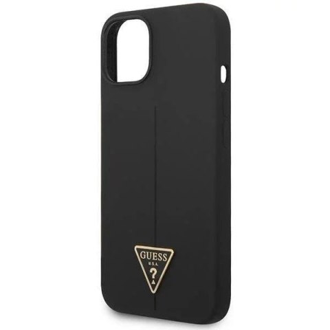 Guess Etui Guess GUHCP14SSLTGK do Apple iPhone 14 6,1" czarny/black hardcase Silicone Triangle Guess Etui Guess GUHCP14SSLTGK do Apple iPhone 14 6,1" czarny/black hardcase Silicone Triangle
