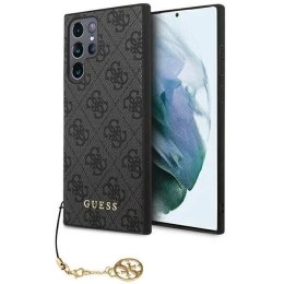 Guess Etui Guess GUHCS23LGF4GGR do Samsung Galaxy S23 Ultra S918 szary/grey hardcase 4G Charms Collection
