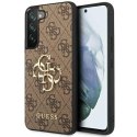 Guess Etui Guess GUHCS23S4GMGBR do Samsung Galaxy S23 S911 brązowy/brown hardcase 4G Big Metal Logo