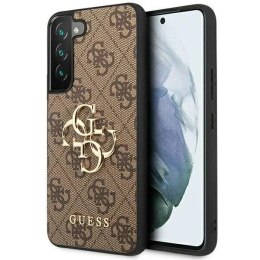 Guess Etui Guess GUHCS23S4GMGBR do Samsung Galaxy S23 S911 brązowy/brown hardcase 4G Big Metal Logo
