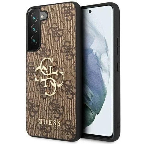 Guess Etui Guess GUHCS23S4GMGBR do Samsung Galaxy S23 S911 brązowy/brown hardcase 4G Big Metal Logo