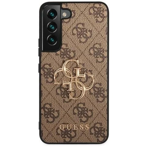 Guess Etui Guess GUHCS23S4GMGBR do Samsung Galaxy S23 S911 brązowy/brown hardcase 4G Big Metal Logo Guess Etui Guess GUHCS23S4GMGBR do Samsung Galaxy S23 S911 brązowy/brown hardcase 4G Big Metal Logo