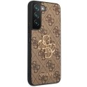 Guess Etui Guess GUHCS23S4GMGBR do Samsung Galaxy S23 S911 brązowy/brown hardcase 4G Big Metal Logo