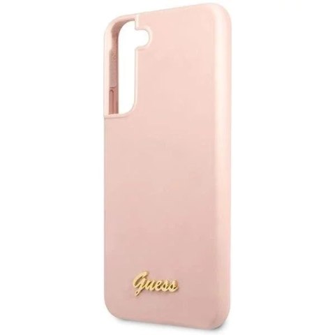 Guess Etui Guess GUHCS23SLSLMGPP do Samsung Galaxy S23 S911 różowy/pink hardcase Silicone Script Metal Logo Guess Etui Guess GUHCS23SLSLMGPP do Samsung Galaxy S23 S911 różowy/pink hardcase Silicone Script Metal Logo