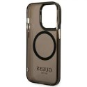 Guess Etui Guess GUHMP14LHTCMK do Apple iPhone 14 Pro 6,1" czarny/black hard case Gold Outline Translucent MagSafe