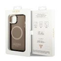 Guess Etui Guess GUHMP14SHTCMK do Apple iPhone 14 6,1" czarny/black hard case Gold Outline Translucent MagSafe