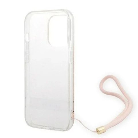 Guess Etui Guess GUOHCP14LH4STP do Apple iPhone 14 Pro 6,1" różowy/pink hardcase 4G Print Strap Guess Etui Guess GUOHCP14LH4STP do Apple iPhone 14 Pro 6,1" różowy/pink hardcase 4G Print Strap