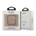 Guess Guess GUA2SASMP AirPods cover różowy/pink Saffiano Script Metal Collection