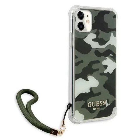 Guess Guess GUHCN61KSARKA iPhone 11 6,1" zielony/khaki hardcase Camo Collection Guess Guess GUHCN61KSARKA iPhone 11 6,1" zielony/khaki hardcase Camo Collection