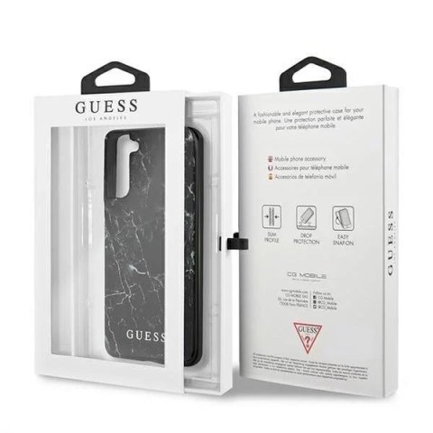 Guess Guess GUHCS21MPCUMABK S21+ G996 czarny/black hardcase Marble Guess Guess GUHCS21MPCUMABK S21+ G996 czarny/black hardcase Marble