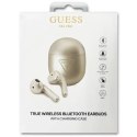 Guess Guess słuchawki Bluetooth GUTWST82TRS TWS + stacja dokująca srebrny/silver Triangle Logo