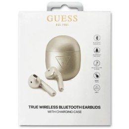 Guess Guess słuchawki Bluetooth GUTWST82TRS TWS + stacja dokująca srebrny/silver Triangle Logo