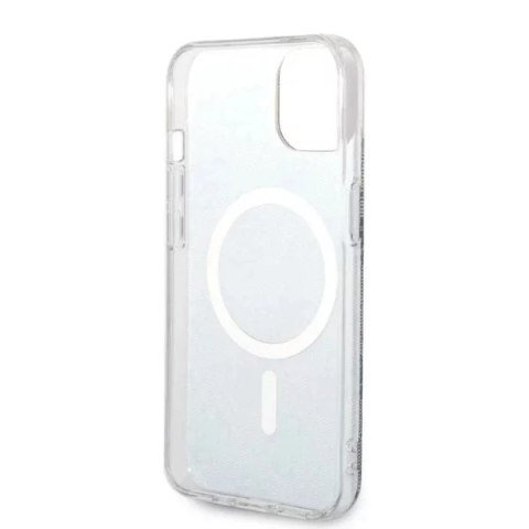 Guess Zestaw Guess GUBPP14SH4EACSB Case+ Charger iPhone 14 6,1" niebieski/blue hard case 4G Print MagSafe Guess Zestaw Guess GUBPP14SH4EACSB Case+ Charger iPhone 14 6,1" niebieski/blue hard case 4G Print MagSafe