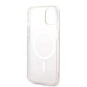 Guess Zestaw Guess GUBPP14SH4EACSP Case+ Charger iPhone 14 6,1" różowy/pink hard case 4G Print MagSafe