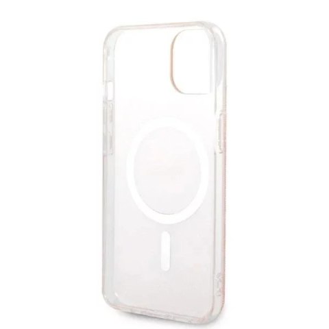 Guess Zestaw Guess GUBPP14SH4EACSP Case+ Charger iPhone 14 6,1" różowy/pink hard case 4G Print MagSafe Guess Zestaw Guess GUBPP14SH4EACSP Case+ Charger iPhone 14 6,1" różowy/pink hard case 4G Print MagSafe