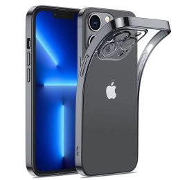 Joyroom Joyroom 14Q Case etui do iPhone 14 Plus obudowa pokrowiec z metaliczną ramką czarny (JR-14Q3-black)