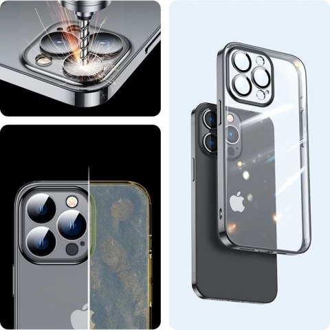 Joyroom Joyroom 14Q Case etui do iPhone 14 Plus obudowa pokrowiec z metaliczną ramką czarny (JR-14Q3-black) Joyroom Joyroom 14Q Case etui do iPhone 14 Plus obudowa pokrowiec z metaliczną ramką czarny (JR-14Q3-black)