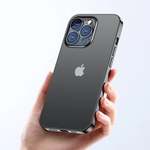Joyroom Joyroom 14Q Case etui do iPhone 14 Plus obudowa pokrowiec z metaliczną ramką czarny (JR-14Q3-black) Joyroom Joyroom 14Q Case etui do iPhone 14 Plus obudowa pokrowiec z metaliczną ramką czarny (JR-14Q3-black)