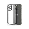 Joyroom Joyroom 14Q Case etui do iPhone 14 obudowa pokrowiec z metaliczną ramką czarny (JR-14Q1-black)