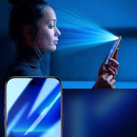 Joyroom Joyroom Knight 2,5D Privacy TG szkło hartowane do iPhone 14 Plus z filtrem Anti-Spy na cały ekran z ramką przezroczysty (JR-P03) Joyroom Joyroom Knight 2,5D Privacy TG szkło hartowane do iPhone 14 Plus z filtrem Anti-Spy na cały ekran z ramką przezroczysty (JR-P03)
