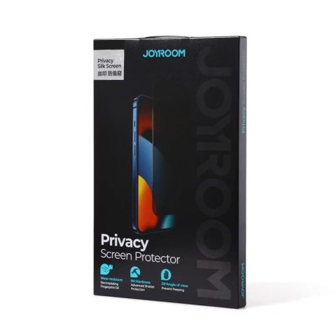 Joyroom Joyroom Knight 2,5D Privacy TG szkło hartowane do iPhone 14 Plus z filtrem Anti-Spy na cały ekran z ramką przezroczysty (JR-P03) Joyroom Joyroom Knight 2,5D Privacy TG szkło hartowane do iPhone 14 Plus z filtrem Anti-Spy na cały ekran z ramką przezroczysty (JR-P03)