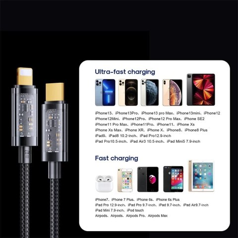 Joyroom Joyroom kabel przewód USB Typ C - Lightning PD 20W 2m niebieski (S-CL020A20-blue) Joyroom Joyroom kabel przewód USB Typ C - Lightning PD 20W 2m niebieski (S-CL020A20-blue)
