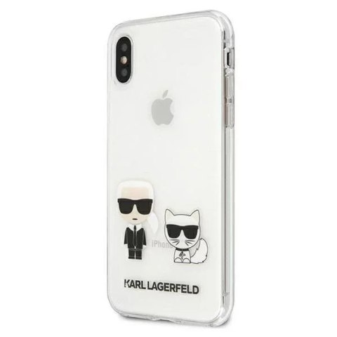 Karl Lagerfeld Etui Karl Lagerfeld KLHCPXCKTR do Apple iPhone X/Xs hardcase Karl & Choupette