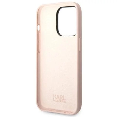Karl Lagerfeld Etui Karl Lagerfeld KLHCP14XSLKHLP do iPhone 14 Pro Max 6,7" hardcase Silicone Karl`s Head różowy/pink Karl Lagerfeld Etui Karl Lagerfeld KLHCP14XSLKHLP do iPhone 14 Pro Max 6,7" hardcase Silicone Karl`s Head różowy/pink