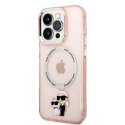 Karl Lagerfeld Etui Karl Lagerfeld KLHMP14XHNKCIP do iPhone 14 Pro Max 6,7" hardcase Iconic Karl&Choupette Magsafe różowy/pink