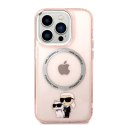 Karl Lagerfeld Etui Karl Lagerfeld KLHMP14XHNKCIP do iPhone 14 Pro Max 6,7" hardcase Iconic Karl&Choupette Magsafe różowy/pink