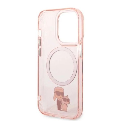Karl Lagerfeld Etui Karl Lagerfeld KLHMP14XHNKCIP do iPhone 14 Pro Max 6,7" hardcase Iconic Karl&Choupette Magsafe różowy/pink Karl Lagerfeld Etui Karl Lagerfeld KLHMP14XHNKCIP do iPhone 14 Pro Max 6,7" hardcase Iconic Karl&Choupette Magsafe różowy/pink