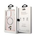 Karl Lagerfeld Etui Karl Lagerfeld KLHMP14XHNKCIP do iPhone 14 Pro Max 6,7" hardcase Iconic Karl&Choupette Magsafe różowy/pink