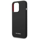 Karl Lagerfeld Etui Karl Lagerfeld KLHMP14XSLMP1K do iPhone 14 Pro Max 6,7" hardcase Silicone Plaque Magsafe czarny/black