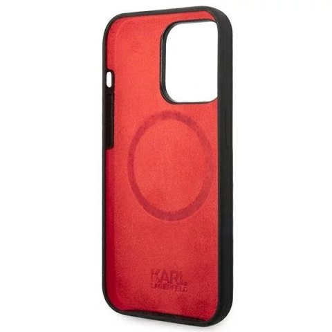 Karl Lagerfeld Etui Karl Lagerfeld KLHMP14XSLMP1K do iPhone 14 Pro Max 6,7" hardcase Silicone Plaque Magsafe czarny/black Karl Lagerfeld Etui Karl Lagerfeld KLHMP14XSLMP1K do iPhone 14 Pro Max 6,7" hardcase Silicone Plaque Magsafe czarny/black