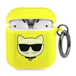 Karl Lagerfeld Karl Lagerfeld KLA2UCHFY AirPods cover żółty/yellow Choupette