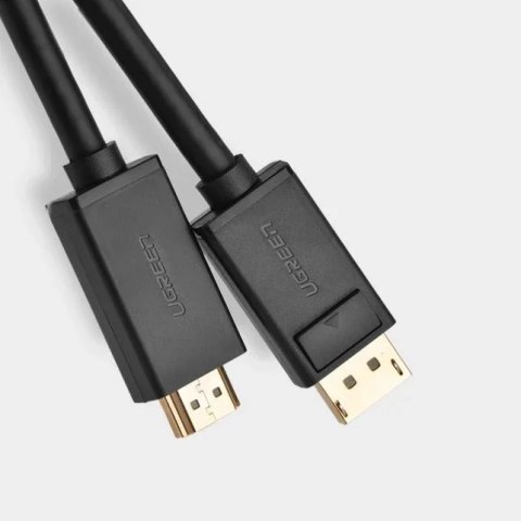 UGreen Jednokierunkowy kabel UGREEN z DisplayPort na HDMI 4K 30 Hz 32 AWG 2 m czarny (DP101 10202) UGreen Jednokierunkowy kabel UGREEN z DisplayPort na HDMI 4K 30 Hz 32 AWG 2 m czarny (DP101 10202)
