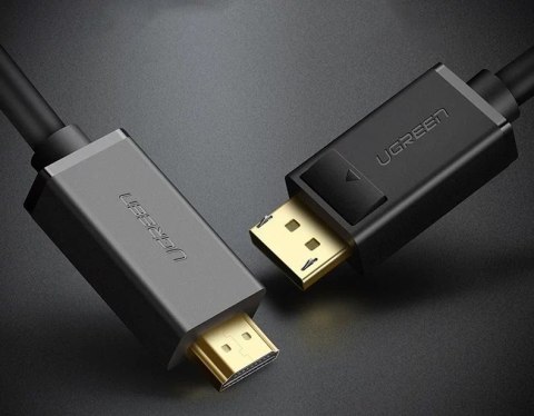 UGreen Jednokierunkowy kabel UGREEN z DisplayPort na HDMI 4K 30 Hz 32 AWG 2 m czarny (DP101 10202) UGreen Jednokierunkowy kabel UGREEN z DisplayPort na HDMI 4K 30 Hz 32 AWG 2 m czarny (DP101 10202)