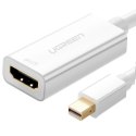 UGreen Kabel UGREEN adapter przejściówka FHD (1080p) HDMI (żeński) - Mini DisplayPort (męski - Thunderbolt 2.0) biały (MD112 10460)