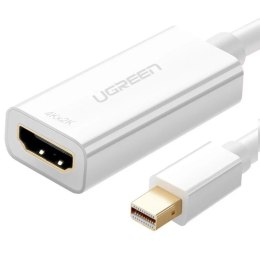 UGreen Kabel UGREEN adapter przejściówka FHD (1080p) HDMI (żeński) - Mini DisplayPort (męski - Thunderbolt 2.0) biały (MD112 10460)