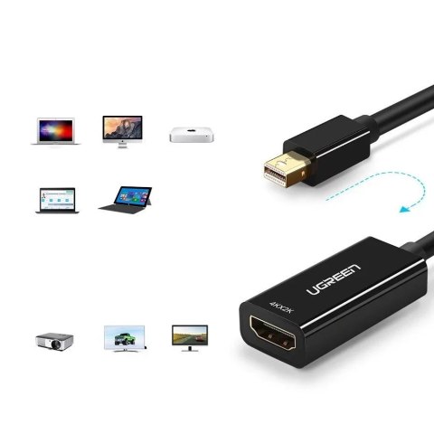 UGreen Kabel UGREEN adapter przejściówka FHD (1080p) HDMI (żeński) - Mini DisplayPort (męski - Thunderbolt 2.0) biały (MD112 10460) UGreen Kabel UGREEN adapter przejściówka FHD (1080p) HDMI (żeński) - Mini DisplayPort (męski - Thunderbolt 2.0) biały (MD112 10460)