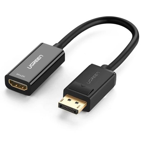 UGreen Przejściówka UGREEN kabel przewód z DisplayPort (męski) na HDMI (żeński) (jednokierunkowy) 1080P 60Hz 12bit czarny (40362) UGreen Przejściówka UGREEN kabel przewód z DisplayPort (męski) na HDMI (żeński) (jednokierunkowy) 1080P 60Hz 12bit czarny (40362)