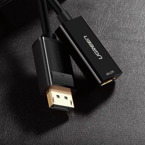 UGreen Przejściówka UGREEN kabel przewód z DisplayPort (męski) na HDMI (żeński) (jednokierunkowy) 1080P 60Hz 12bit czarny (40362) UGreen Przejściówka UGREEN kabel przewód z DisplayPort (męski) na HDMI (żeński) (jednokierunkowy) 1080P 60Hz 12bit czarny (40362)