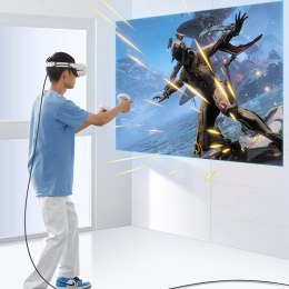 UGreen Ugreen kabel kątowy USB Typ C - USB Typ C do ładowania 60W / transmisji danych z obsługą gogli VR (np. Oculus Quest 2) 5m czarny