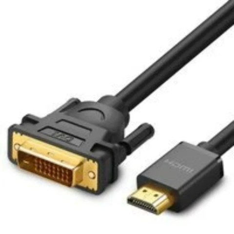 UGreen Ugreen kabel przewód przejściówka adapter DVI 24+1 pin (męski) - HDMI (męski) FHD 60 Hz 1,5 m czarny (HD106 11150) UGreen Ugreen kabel przewód przejściówka adapter DVI 24+1 pin (męski) - HDMI (męski) FHD 60 Hz 1,5 m czarny (HD106 11150)