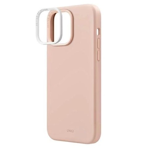 UNIQ Etui UNIQ etui Lino do iPhone 14 Pro Max 6,7" różowy/pink blush UNIQ Etui UNIQ etui Lino do iPhone 14 Pro Max 6,7" różowy/pink blush