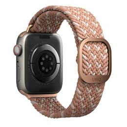UNIQ Pasek UNIQ Aspen do Apple Watch 40/38/41mm Series 4/5/6/7/8/SE/SE2 Braided DE różowy/citrus pink