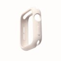 UNIQ UNIQ etui Lino Apple Watch Series 4/5/6/SE 44mm. biały/dove white