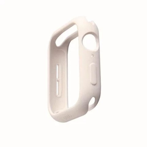 UNIQ UNIQ etui Lino Apple Watch Series 4/5/6/SE 44mm. biały/dove white UNIQ UNIQ etui Lino Apple Watch Series 4/5/6/SE 44mm. biały/dove white