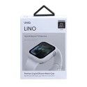 UNIQ UNIQ etui Lino Apple Watch Series 4/5/6/SE 44mm. biały/dove white