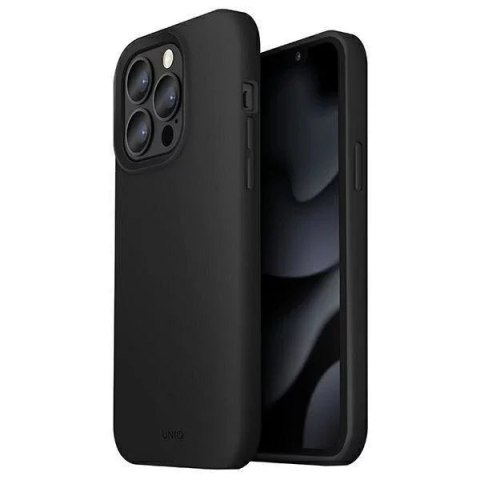 UNIQ UNIQ etui Lino iPhone 13 Pro / 13 6,1" czarny/ink black UNIQ UNIQ etui Lino iPhone 13 Pro / 13 6,1" czarny/ink black